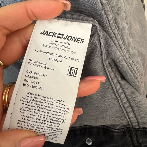 Jack & Jones Charcoal Corduroy Jacket - Picture 6 of 8